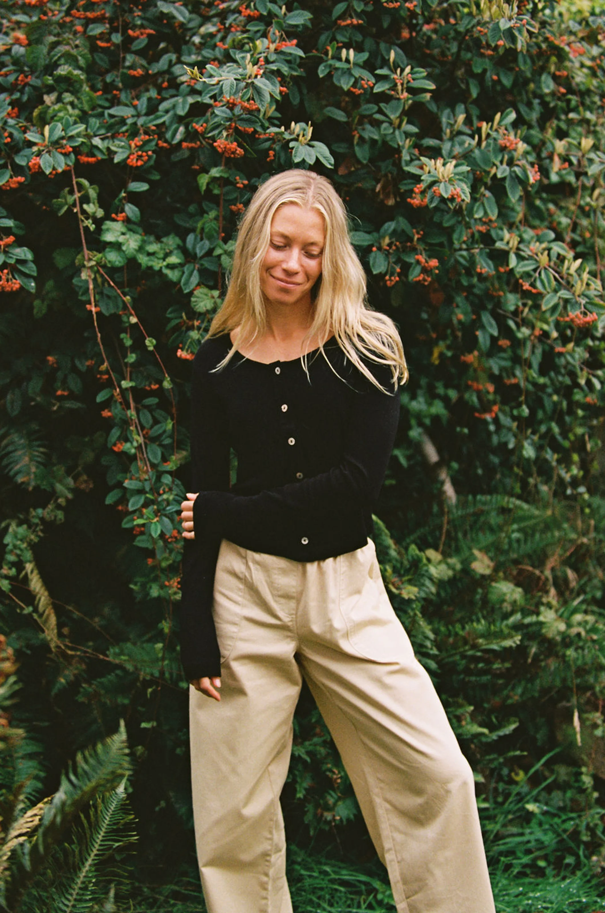 Organic Rib Cardigan - Image 3