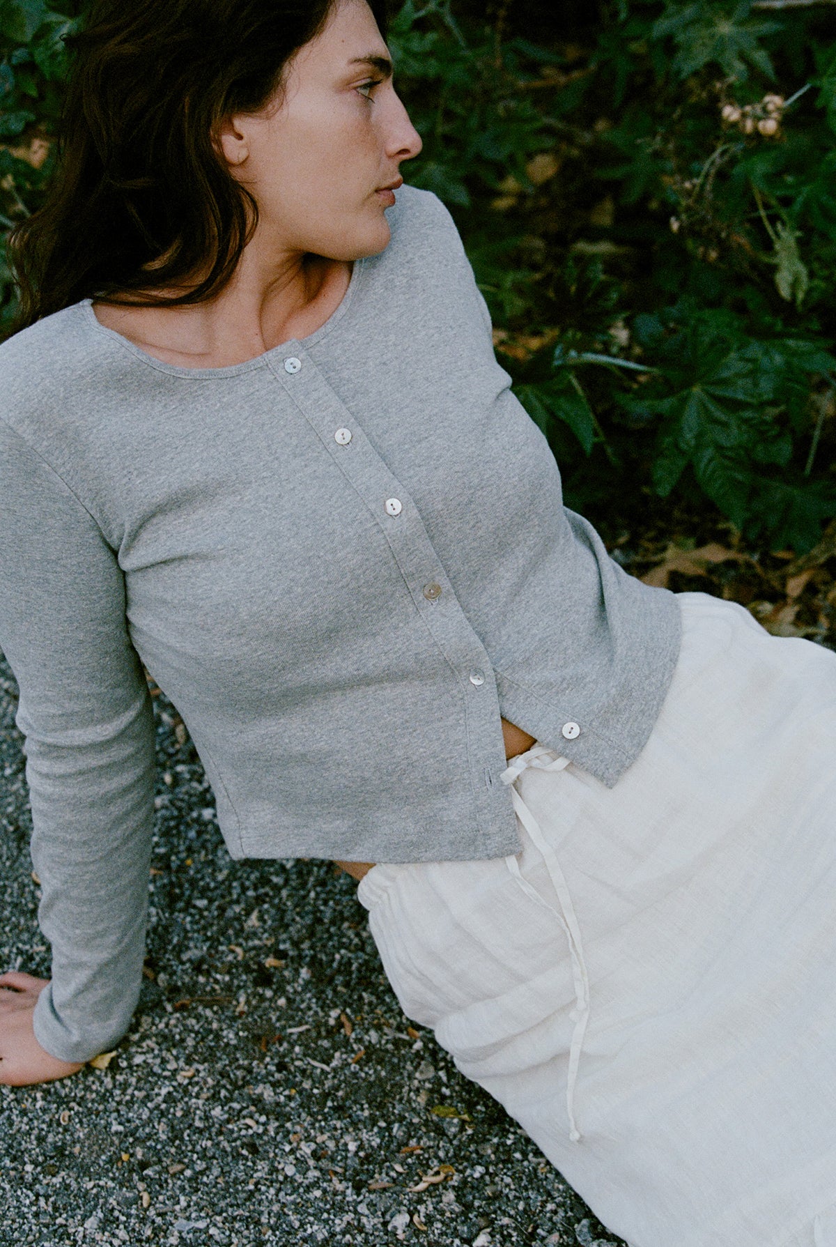 Organic Rib Cardigan - Image 5