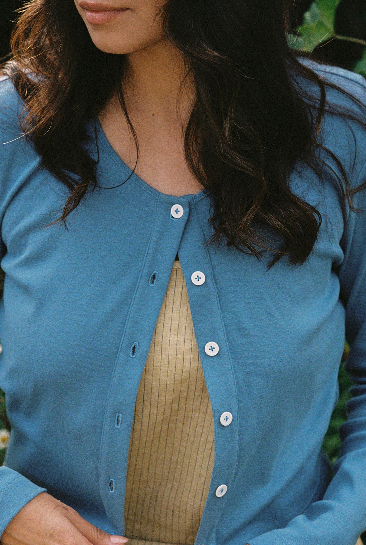 Organic Rib Cardigan - Image 6
