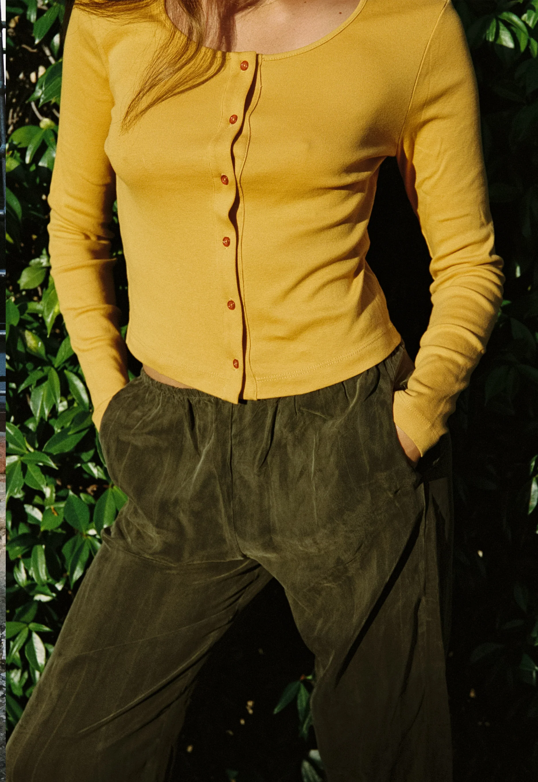 Organic Rib Cardigan - Image 9