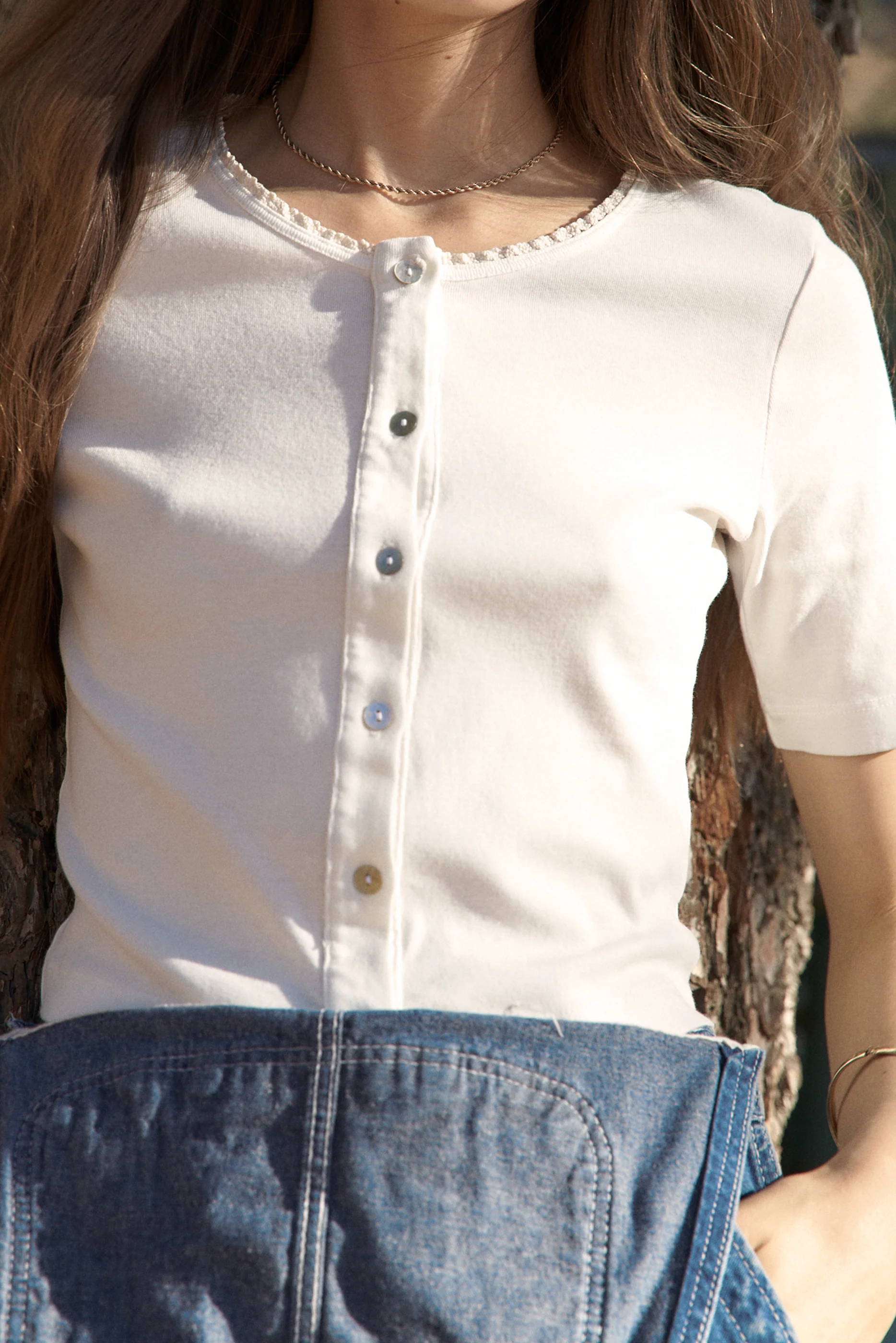 Short Sleeve Organic Cardi - Image 6