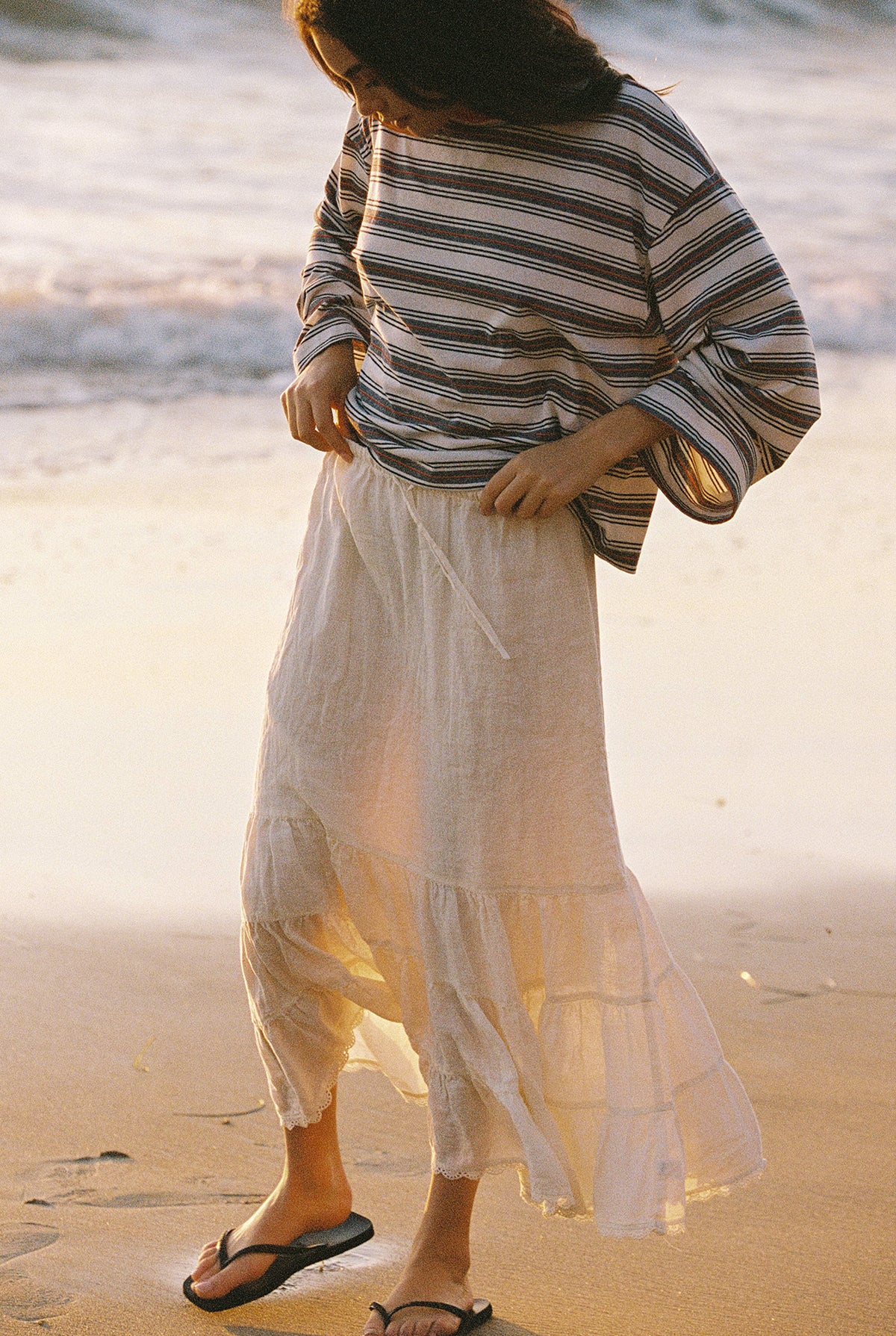 Tissue Linen Skirt - Image 7
