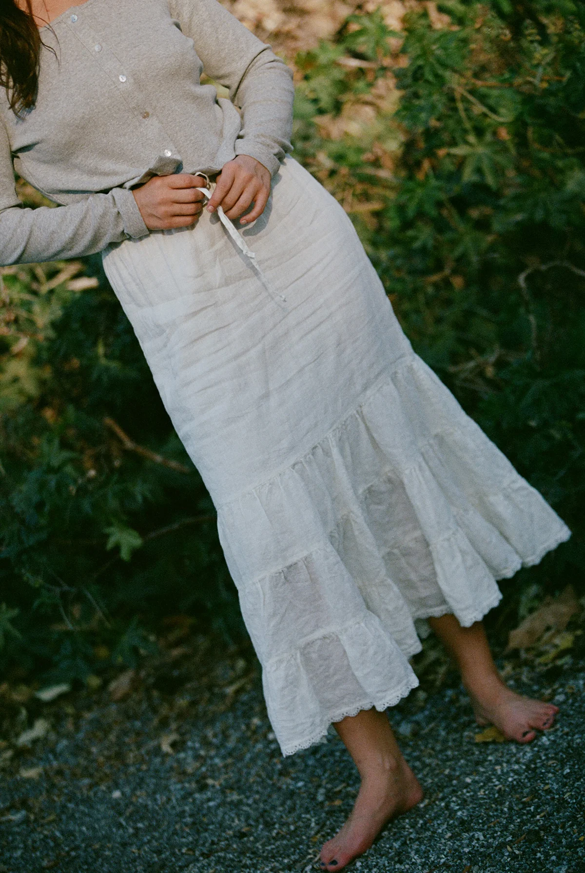 Tissue Linen Skirt - Image 8
